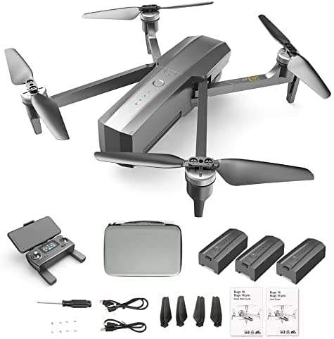 LPMGL for Bugs B16 Pro Drone with 4K Camera Drone Three-axis Gimbal High-Definition Anti-Shake Intelligent(Outdoor Drone)(Grey Three Batteries) LPMGL for Bugs B16 Pro Drone with 4K Camera Drone Three-axis Gimbal High-Definition Anti-Shake Intelligent(Outdoor Drone)(Grey Three Batteries)