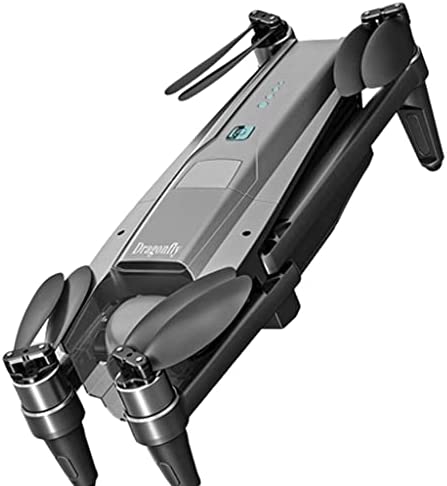 LMGKS Drone Foldable 4K HD Dual Camera UAV, UHD FPV Gesture Control Optical Flow Positioning Handheld Quadcopter