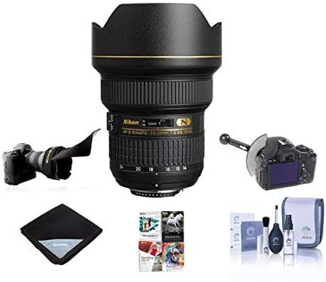 Nikon 14-24mm f/2.8G ED-IF AF-S NIKKOR DSLR Lens - Bundle with Flex Lens Shade, FocusShifter DSLR Follow Focus & Rack Focus, Lens Wrap (19x19), Cleaning Kit, Pro Software Package