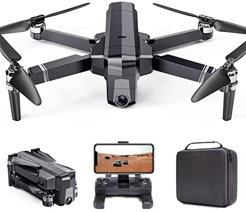 Ruko F11 Pro Drones with Camera for Adults 4K UHD Camera Live Video 30 Mins Flight Time with GPS Return Home Brushless Motor-Black（with Carrying Case）