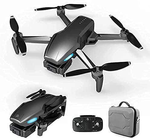 XZRUK Drone with Camera Foldable GPS Drone with 4K UHD Camera for Adults Quadcopter for Beginner 5G FPV Transmission Auto Return Home Follow Me Light Positioning 25 Mins Flying Time with Batteries