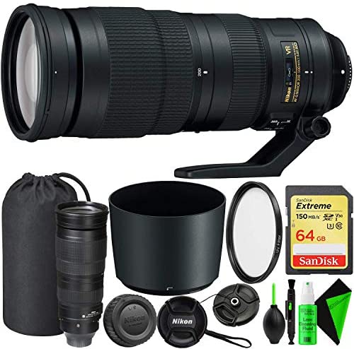 Nikon 200-500mm Lens | f/5.6E | ED | VR | AF-S | NIKKOR | with Cleaning Kit and Pro Accessories