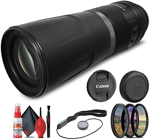 Canon RF 800mm f/11 is STM Lens (3987C002) + UV Filter + Cap Keeper + Cleaning Kit + More (Renewed)