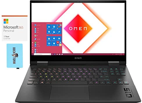 HP OMEN 15 Gaming & Entertainment Laptop (Intel i7-10750H 6-Core, 32GB RAM, 8TB PCIe SSD, RTX 3070, 15.6
