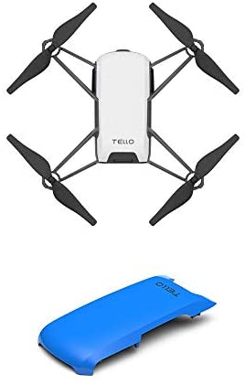 Tello Quadcopter Drone with HD Camera and VR,Powered by DJI Technology and Intel Processor,Coding Education,DIY Accessories,Throw and Fly (Blue Cover) Tello Quadcopter Drone with HD Camera and VR,Powered by DJI Technology and Intel Processor,Coding Education,DIY Accessories,Throw and Fly (Blue Cover)