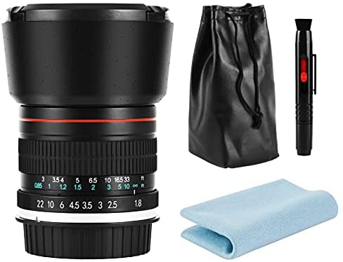JINTU 85mm F1.8 Portrait Prime Telephoto Lens Fixe Focal Length Compatible with Canon EF SLR Camera 4000D 2000D 1200D 1100D 1300D 90D 80D 60D 70D 7D II 5D3 650D 750D 700D 550D 200D