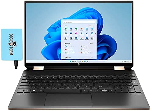 HP Spectre x360 Home & Business 2-in-1 Laptop (Intel i7-1165G7 4-Core, 16GB RAM, 8TB PCIe SSD, Intel Iris Xe, 15.6