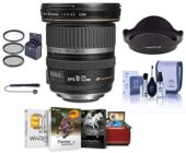 Canon EF-S 10-22mm f/3.5-4.5 USM Lens Kit - U.S.A. Warranty with 77mm Filter Kit, Lens Cap Leash, Lens Cleaning Kit, Mac Software Package, Pro Optic Lens Hood Type EW-83E