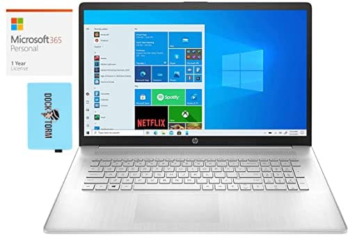 HP 17t-ch000 Home & Business Laptop (Intel i5-1135G7 4-Core, 64GB RAM, 8TB PCIe SSD, Intel Iris Xe, 17.3