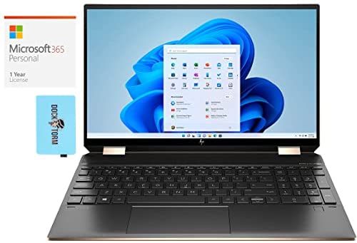 HP Spectre x360 Home & Business 2-in-1 Laptop (Intel i7-1165G7 4-Core, 16GB RAM, 8TB PCIe SSD, Intel Iris Xe, 15.6
