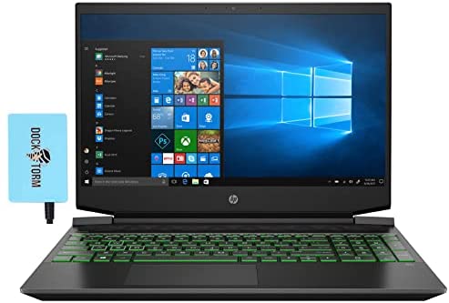 HP Pavilion 15z Gaming & Entertainment Laptop (AMD Ryzen 5 5600H 6-Core, 64GB RAM, 8TB PCIe SSD, GTX 1650, 15.6