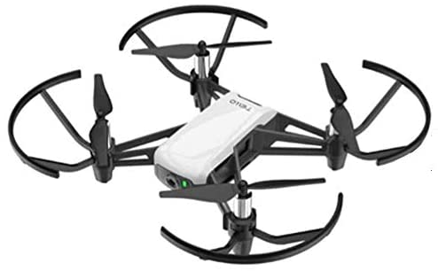DJI Tello Quadcopter Drone Boost Combo with HD Camera and VR, Comes DJI 3 Batteries, 8 Propellers, Protective Cage, Adapter, 14-Core Processor, Coding Education, Throw and Fly