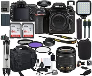 Nikon D7500 DSLR Camera with 18-55mm Lens Bundle + Prime Accessory Kit Including 128GB Memory, Light, Camera Case, Hand Grip & More Nikon D7500 DSLR Camera with 18-55mm Lens Bundle + Prime Accessory Kit Including 128GB Memory, Light, Camera Case, Hand Grip & More
