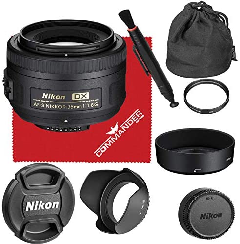 Nikon AF-S DX NIKKOR 35mm f/1.8G Lens Accessory Bundle Kit