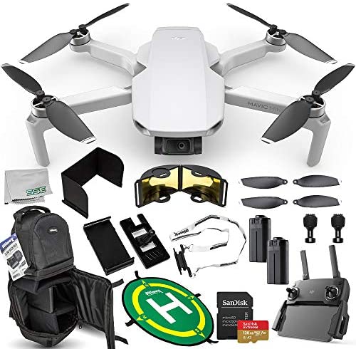 DJI Mavic Mini Portable Drone Quadcopter Ultimate 128GB 2-Battery Bundle - CP.MA.00000120.01