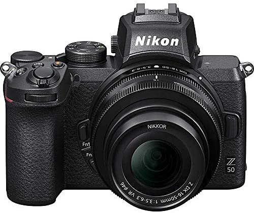 Nikon Z50 DX-Format Mirrorless Camera Body with NIKKOR Z DX 16-50mm f/3.5-6.3 VR Lens - 1633B (Renewed)