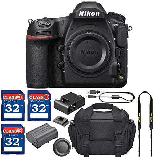 Nikon D850 DSLR Camera (Body Only) + 3 Memory Card Bundle