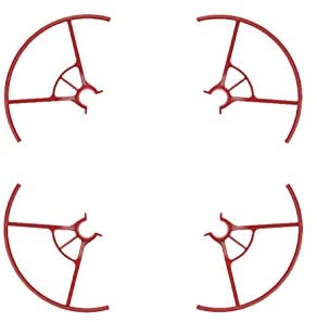 DJI Tello Iron Man Edition Propeller Guards - Drone Propeller Protection, Compatible with DJI Tello, 4 Pieces, Safe and Lightweight, Small, Easy to Mount and Detach - Red