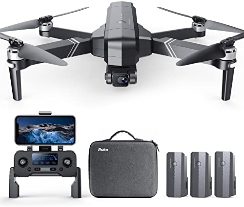 Ruko F11GIM2 Drone with Camera for Adults, 4K Camera Drone with 84 Min Long Flight Time, 2-Axis Gimbal Quadcopter With EIS Camera, 5Ghz Transmission, GPS Auto Return Home, Follow Me, Brushless Motor