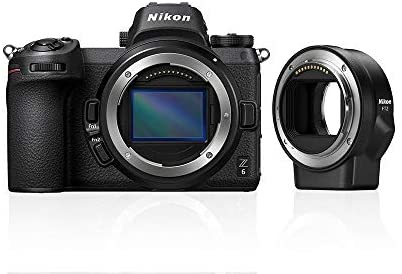 Nikon Z6 + FTZ Mirrorless Camera Kit (24.5 megapixel, Ultra Wide ISO, 12 fps, Eye-Detection AF, 4K Movie) VOA020K002