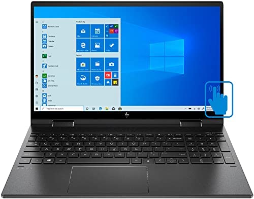 HP Envy x360 15 Home & Business 2-in-1 Laptop (AMD Ryzen 7 5700U 8-Core, 64GB RAM, 8TB PCIe SSD, AMD Radeon, 15.6