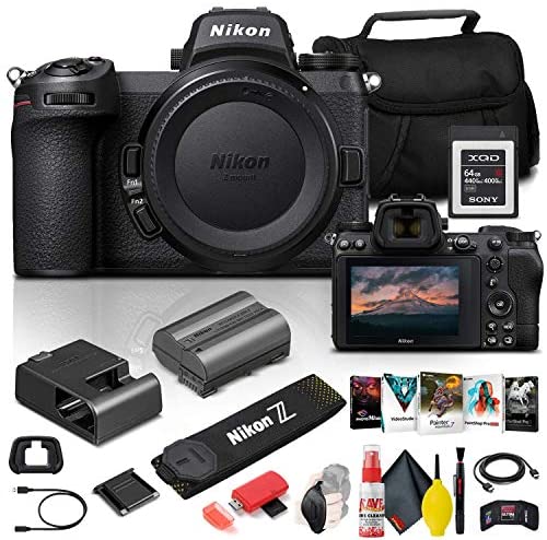 Nikon Z 6II Mirrorless Digital Camera 24.5MP (Body Only) (1659) + 64GB XQD Card + Corel Photo Software + Case + HDMI Cable + Cleaning Set + Hand Strap + More - International Model (Renewed)