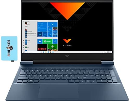 HP Victus 16z Gaming & Entertainment Laptop (AMD Ryzen 5 5600H 6-Core, 32GB RAM, 8TB PCIe SSD, RTX 3050 Ti, 16.1″ 60Hz Full HD (1920×1080), WiFi, Bluetooth, Backlit KB, Win 10 Pro) with Hub HP Victus 16z Gaming & Entertainment Laptop (AMD Ryzen 5 5600H 6-Core, 32GB RAM, 8TB PCIe SSD, RTX 3050 Ti, 16.1
