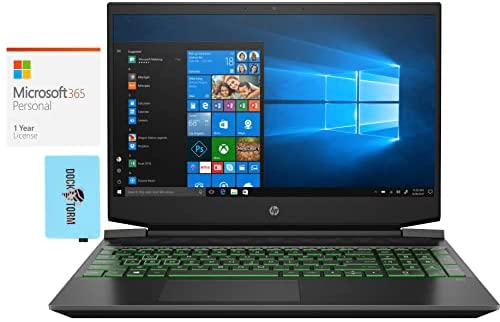 HP Pavilion 15z Gaming & Entertainment Laptop (AMD Ryzen 5 5600H 6-Core, 32GB RAM, 8TB PCIe SSD, GTX 1650, 15.6
