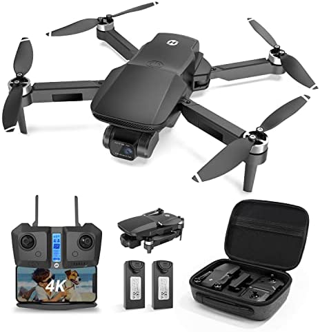Holy Stone GPS Drone for Adults with Rock Steady Camera 4K Photo 2-axis Gimbal,HS360 FPV Quadcopter for Beginners,Brushless Motor,46Mins Flight Time,Long Range,5GHz Wifi,Follow Me,Auto Return Home