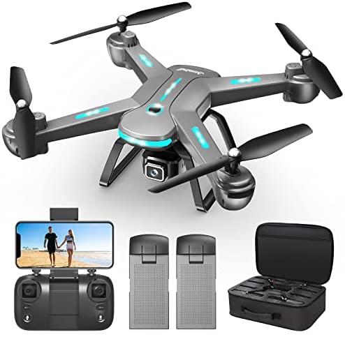 GPS Professional Drone with 4K Camera for Adults Begineer, Dual Camera 5G WiFi FPV Live Video 40mins Flight Time Drone with Brushless Motor, Auto Return Follow Me and Outdoor