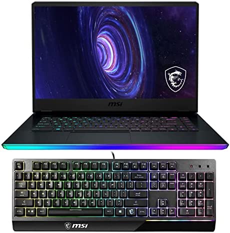 MSI GE66 Raider Gaming & Entertainment Laptop (Intel i9-11980HK 8-Core, 64GB RAM, 2x8TB PCIe SSD RAID 0 (16TB), RTX 3080, 15.6
