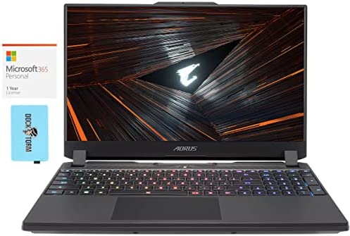 Gigabyte AORUS 15 Gaming Laptop (Intel i7-12700H 14-Core, 64GB RAM, 2x8TB PCIe SSD (16TB), RTX 3070 Ti, 15.6