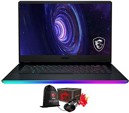 MSI GE66 Raider Gaming & Entertainment Laptop (Intel i9-11980HK 8-Core, 64GB RAM, 2x8TB PCIe SSD RAID 0 (16TB), RTX 3080, 15.6