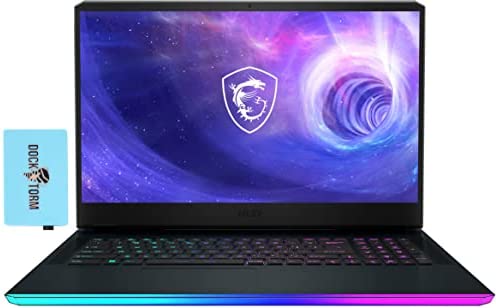 MSI Raider GE76-17 Gaming & Entertainment Laptop (Intel i7-12700H 14-Core, 64GB DDR5 4800MHz RAM, 2x8TB PCIe SSD RAID 0 (16TB), GeForce RTX 3080 Ti, 17.3