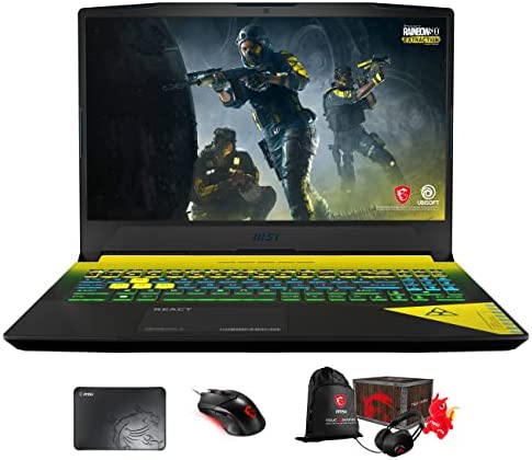 MSI Crosshair 15 Rainbow Six Gaming & Entertainment Laptop (Intel i7-12700H 14-Core, 64GB RAM, 2x8TB PCIe SSD RAID 1 (8TB), RTX 3070, 15.6