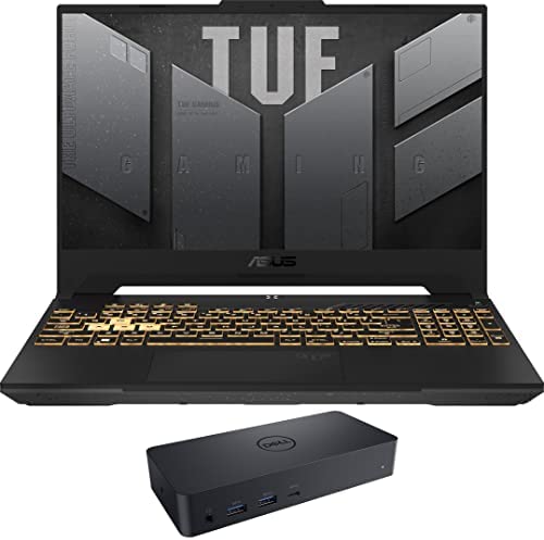 ASUS TUF F15 Gaming & Entertainment Laptop (Intel i7-12700H 14-Core, 64GB DDR5 4800MHz RAM, 2x8TB PCIe SSD RAID 0 (16TB), RTX 3060, 15.6