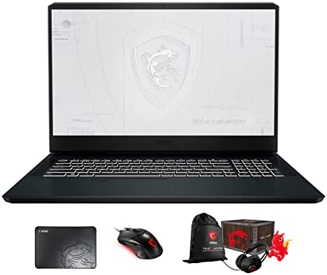 MSI WE76 11UK Workstation Laptop (Intel i7-11800H 8-Core, 64GB RAM, 2x8TB PCIe SSD RAID 0 (16TB), Quadro RTX A3000, 17.3