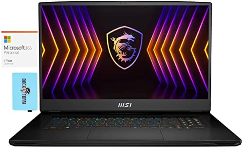 MSI Titan GT77 12UGS Gaming & Entertainment Laptop (Intel i9-12900HX 16-Core, 128GB DDR5 4000MHz RAM, 8TB PCIe SSD, RTX 3070 Ti, 17.3