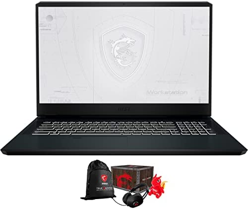MSI WE76 11UK Workstation Laptop (Intel i7-11800H 8-Core, 64GB RAM, 2x8TB PCIe SSD RAID 0 (16TB), Quadro RTX A3000, 17.3