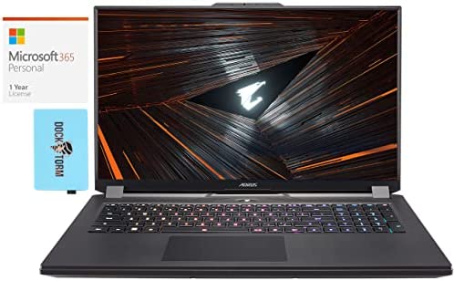 Gigabyte AORUS 17 XE4 Gaming Laptop (Intel i7-12700H 14-Core, 32GB RAM, 2x4TB PCIe SSD (8TB), RTX 3070 Ti, 17.3
