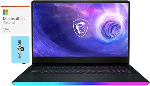 MSI Raider GE76-17 Gaming & Entertainment Laptop (Intel i9-12900HK 14-Core, 64GB DDR5 4800MHz RAM, 8TB PCIe SSD, GeForce RTX 3080 Ti, 17.3