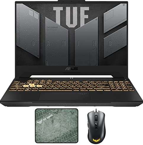 ASUS TUF F15 Gaming & Entertainment Laptop (Intel i7-12700H 14-Core, 64GB DDR5 4800MHz RAM, 2x8TB PCIe SSD RAID 0 (16TB), RTX 3060, 15.6″ Win 11 Pro) with TUF Gaming M3, TUF Gaming P3 ASUS TUF F15 Gaming & Entertainment Laptop (Intel i7-12700H 14-Core, 64GB DDR5 4800MHz RAM, 2x8TB PCIe SSD RAID 0 (16TB), RTX 3060, 15.6