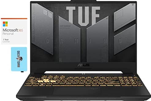 ASUS TUF F15 Gaming & Entertainment Laptop (Intel i7-12700H 14-Core, 64GB DDR5 4800MHz RAM, 2x8TB PCIe SSD RAID 0 (16TB), RTX 3060, 15.6