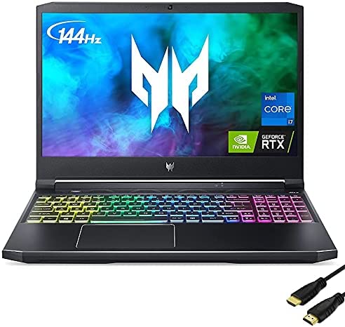 2021 Acer Predator Helios 300 Gaming Laptop, Intel i7-11800H, NVIDIA GeForce RTX 3060 GPU, 15.6