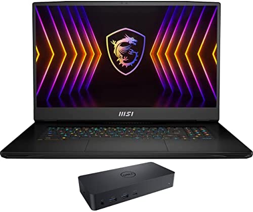 MSI Titan GT77 12UHS Gaming & Entertainment Laptop (Intel i7-12800HX 16-Core, 128GB DDR5 4000MHz RAM, 2x8TB PCIe SSD RAID 0 (16TB), GeForce RTX 3080 Ti, 17.3