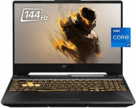 2021 ASUS TUF Gaming Laptop, 15.6” 144Hz FHD IPS Display, 11th Gen Intel Core i7-11800H (up to 4.60Ghz), GeForce RTX 3050, 16GB DDR4 RAM, 1TB PCIe NVMe SSD, Backlit KB, Windows 10