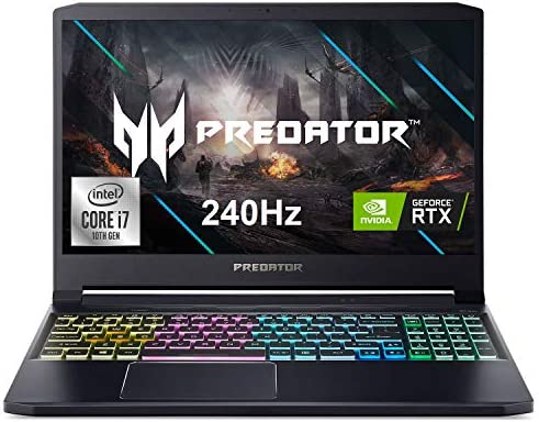 Acer Predator Triton 300 Gaming Laptop, Intel i7-10750H, NVIDIA GeForce RTX 2070 Max-Q, 15.6