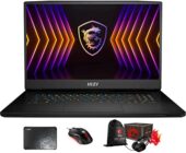 MSI Titan GT77 12UHS Gaming & Entertainment Laptop (Intel i7-12800HX 16-Core, 128GB DDR5 4000MHz RAM, 2x8TB PCIe SSD RAID 0 (16TB), Win 11 Pro) with Loot Box, Clutch GM08, Pad