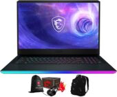 MSI Raider GE76-17 Gaming & Entertainment Laptop (Intel i9-12900HK 14-Core, 64GB DDR5 4800MHz RAM, 2x8TB PCIe SSD RAID 0 (16TB), GeForce RTX 3080 Ti, Win 11 Pro) with Loot Box, USB Hub